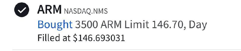 继续加仓了一些ARM作为5-10年长期投资，原因：- 云计算AWS、Google公司都在推出自己的基于ARM框架的芯片